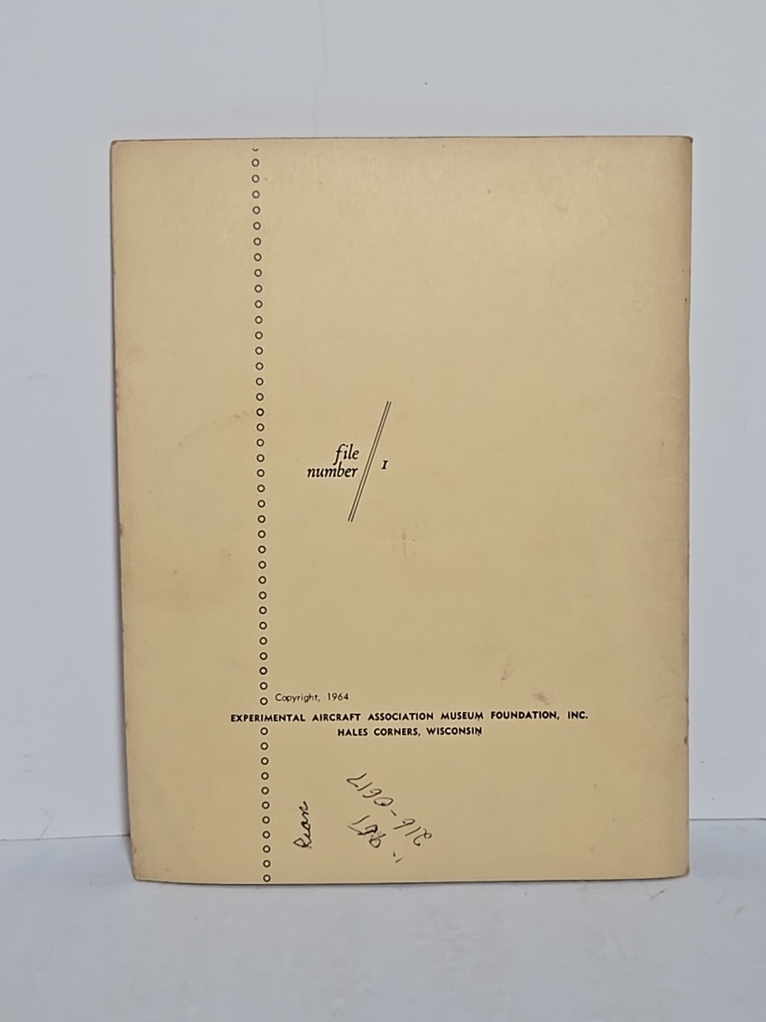 EAA Aircraft, File Number 1 Wood, 1964
