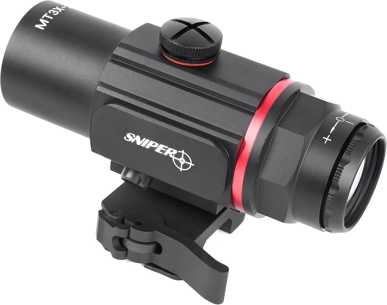TPO 3X Red Dot Sight Magnifier with Flip to Side Mount, Fits 21mm Picatinny Rail