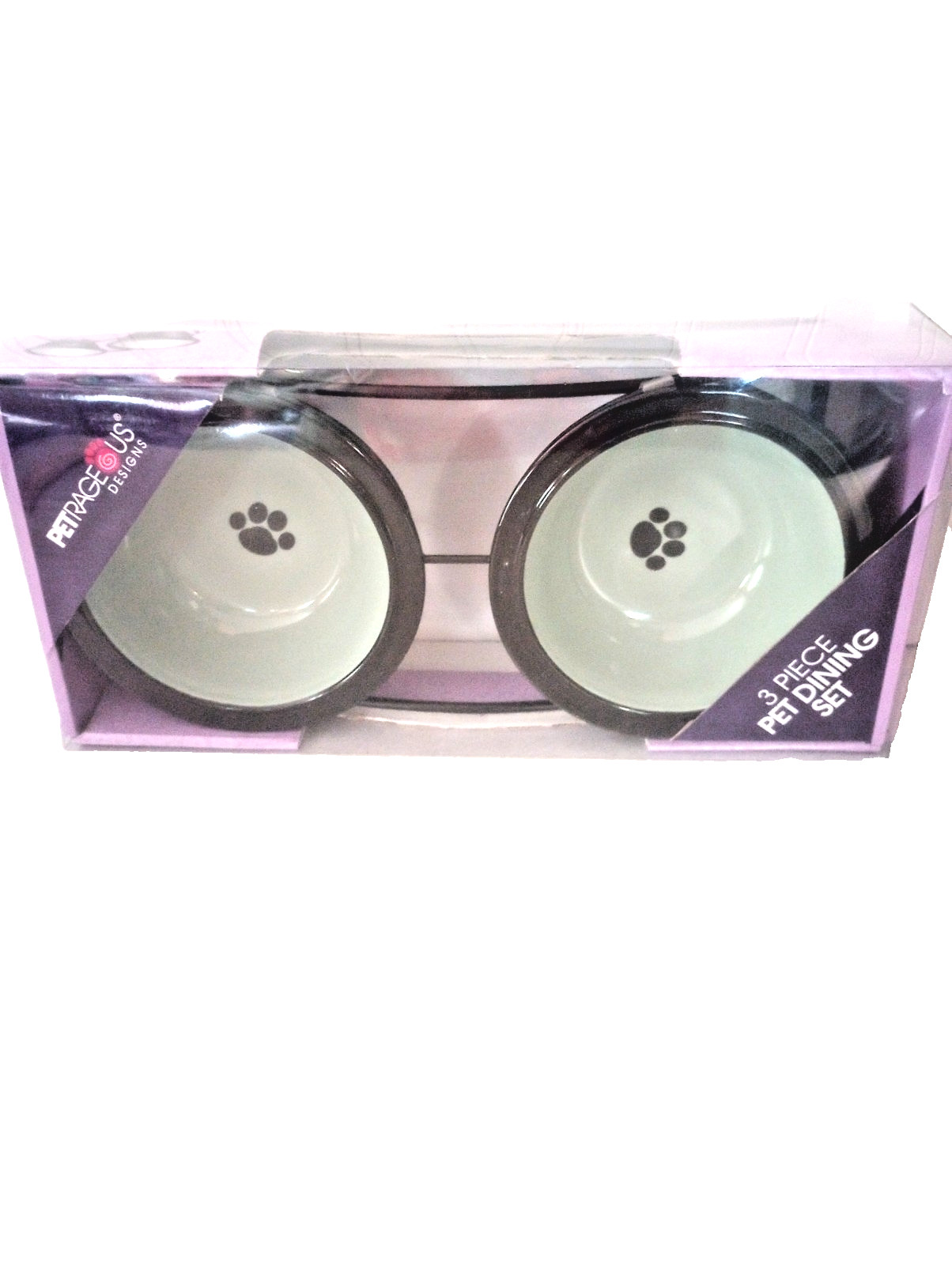 NEW PETRAGEOUS DESIGNS 3-PIECE PET DINING SET