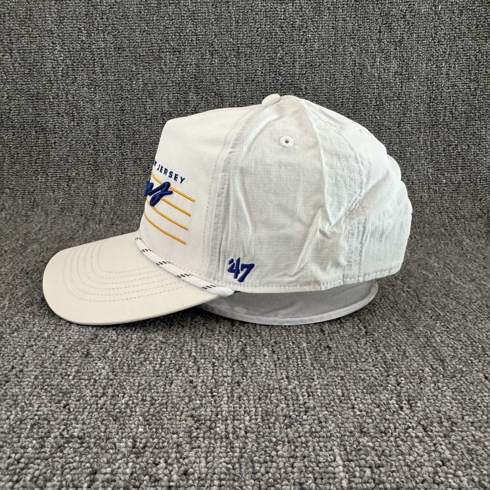 YY TCNJ Lions Retro Rope Snapback Hat White Adjustable Cap