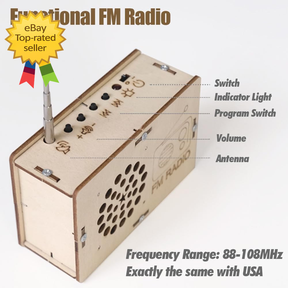 STEM Science Kit DIY Radio Building Electronics Project Toy for Kids LearningKit