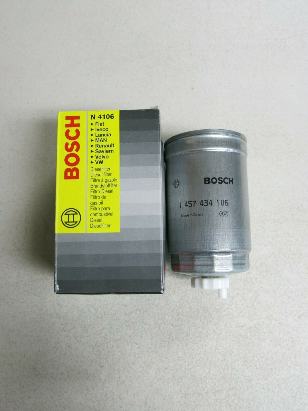 BOSCH Fuel Filter Diesel N4106 1457434106  fits Audi/Volks/Volvo 1978-86