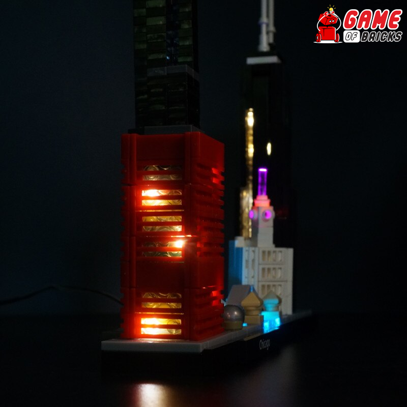 LED Light Kit for Chicago - Compatible with LEGO® 21033 Set