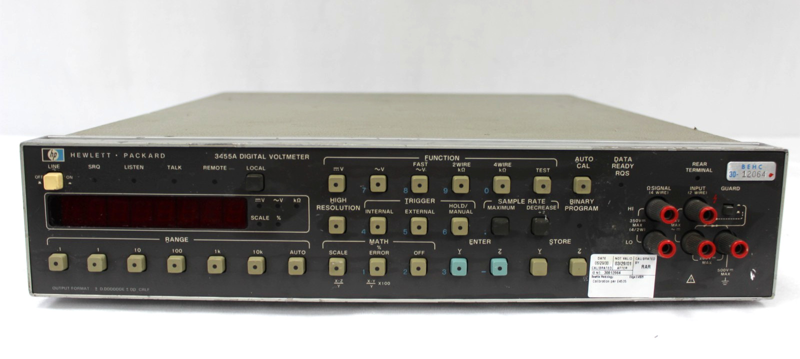 HP 3455A Digital Voltmeter Precision Bench DVM AC DC Measurement Instrument