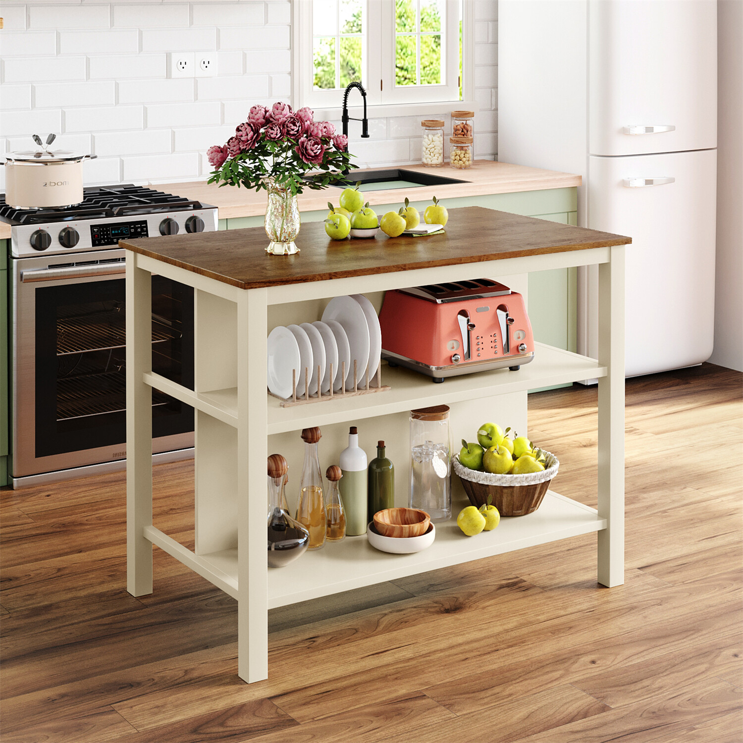 3 Piece Dining Table Set Table and 2 Chairs Kitchen Breakfast Furniture