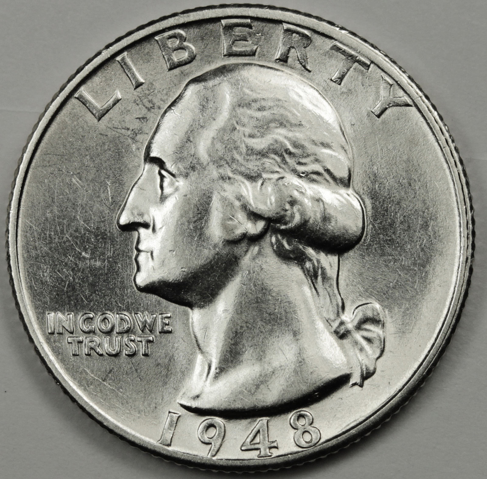 1948-s Washington Quarter.  Nice B.U.  86692  (Inventory F)