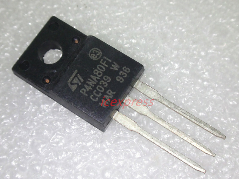 10PCS P4NA80FI STP4NA80FI TO-220F
