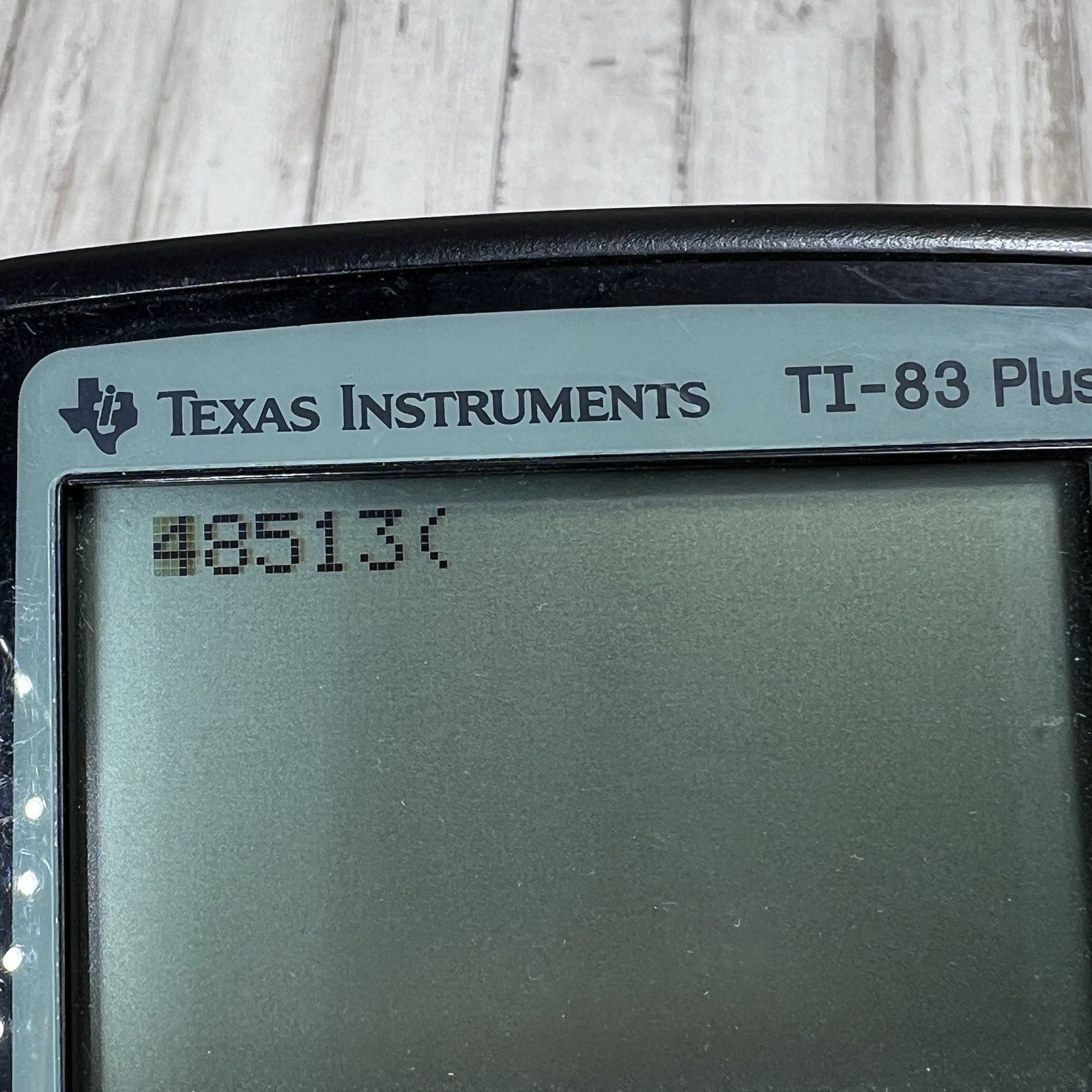 Texas Instruments TI-83 Plus Black Graphing Calculator Tested Works