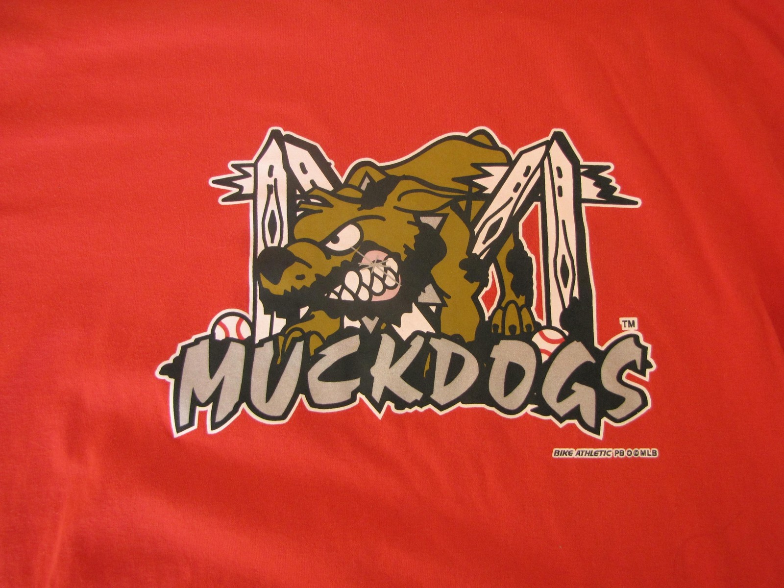 Batavia Muckdogs Bike Shirt Mens XL MILB Baseball Graphic Tee Short Sleeve 29