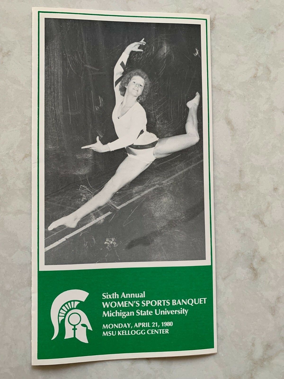 Michigan State University Annual Women's Sports banquet program, April 21, 1980