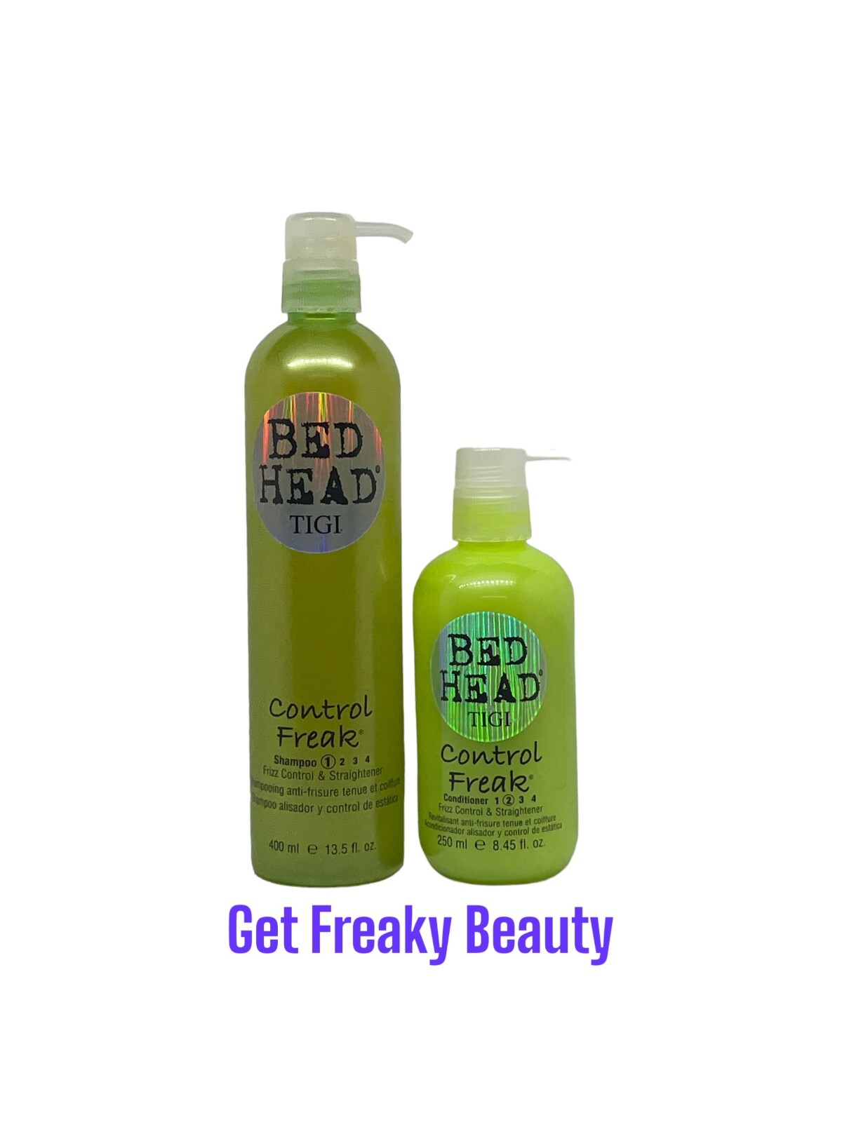 13.5 oz. Tigi Bed Head Control Freak Shampoo & Conditioner. DUO. Frizz Control.