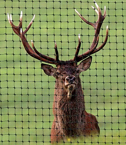 OldMacDonald Deer and Animal 7.5' x 330' (2.3m x 100m) (mesh 19x19mm), Black