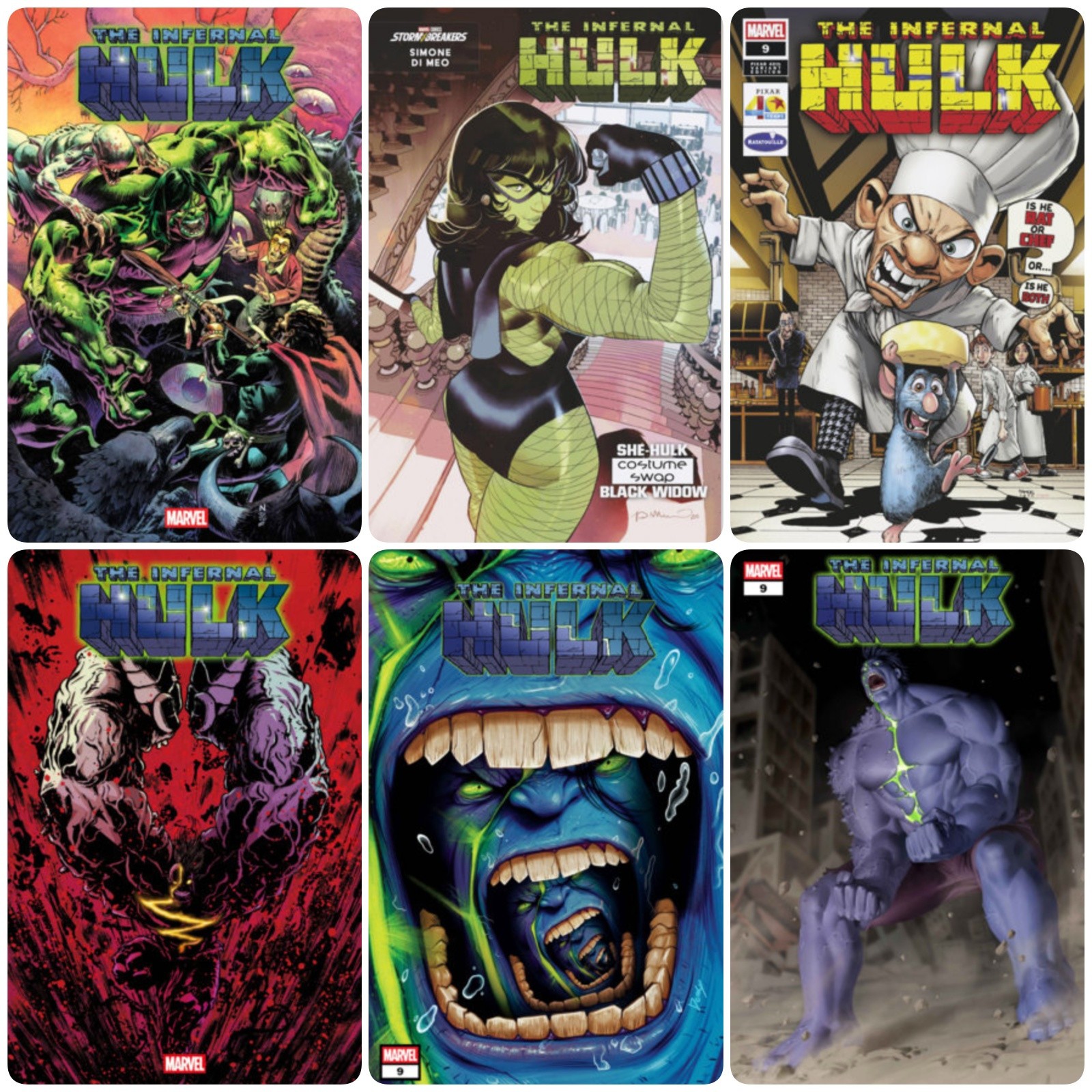INFERNAL HULK #9 **COVER SELECT** [1:25][1:50] PRE-SALE 07/15/2026