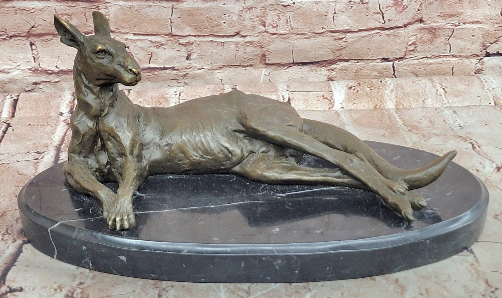 Cesaro Bronze Kangaroo Sculpture Hot Cast Collector Edition Artwork