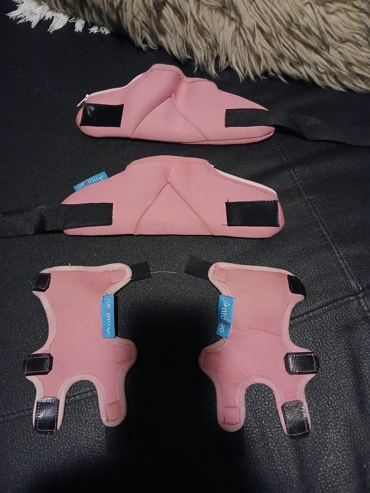 Pink Crutch And Hand Grip Covers Includes Both Left And Right Sides Hook And...