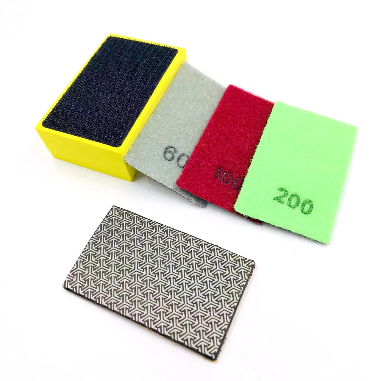 Diamond Hand Polishing Pads Tile Glass Abrasive Grinding Block Pad Polisher Tool