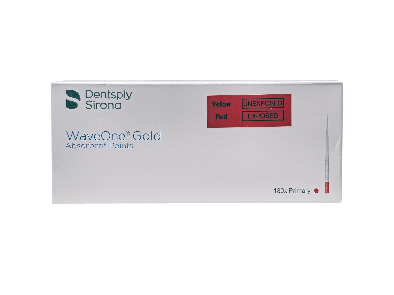 Dentsply Sirona Wave One Gold Absorbent Paper Points 180/Box All Sizes