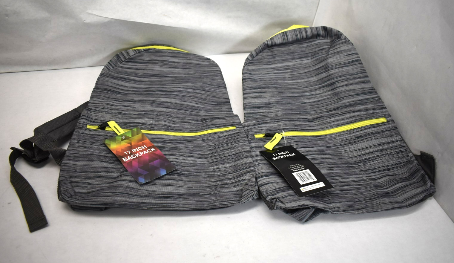 Trailmaker Classic 17" Backpack with Adjustable Padded Shoulder Straps 2 Pack