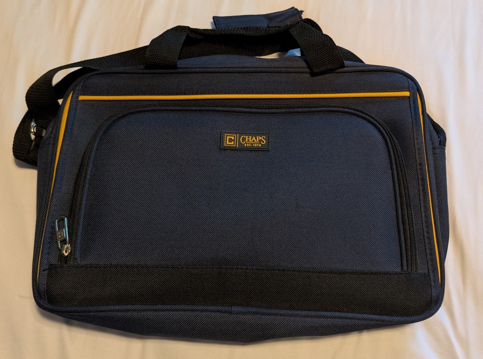 Chaps Blue Travel/Laptop Bag, Carry On, Excellent Condition