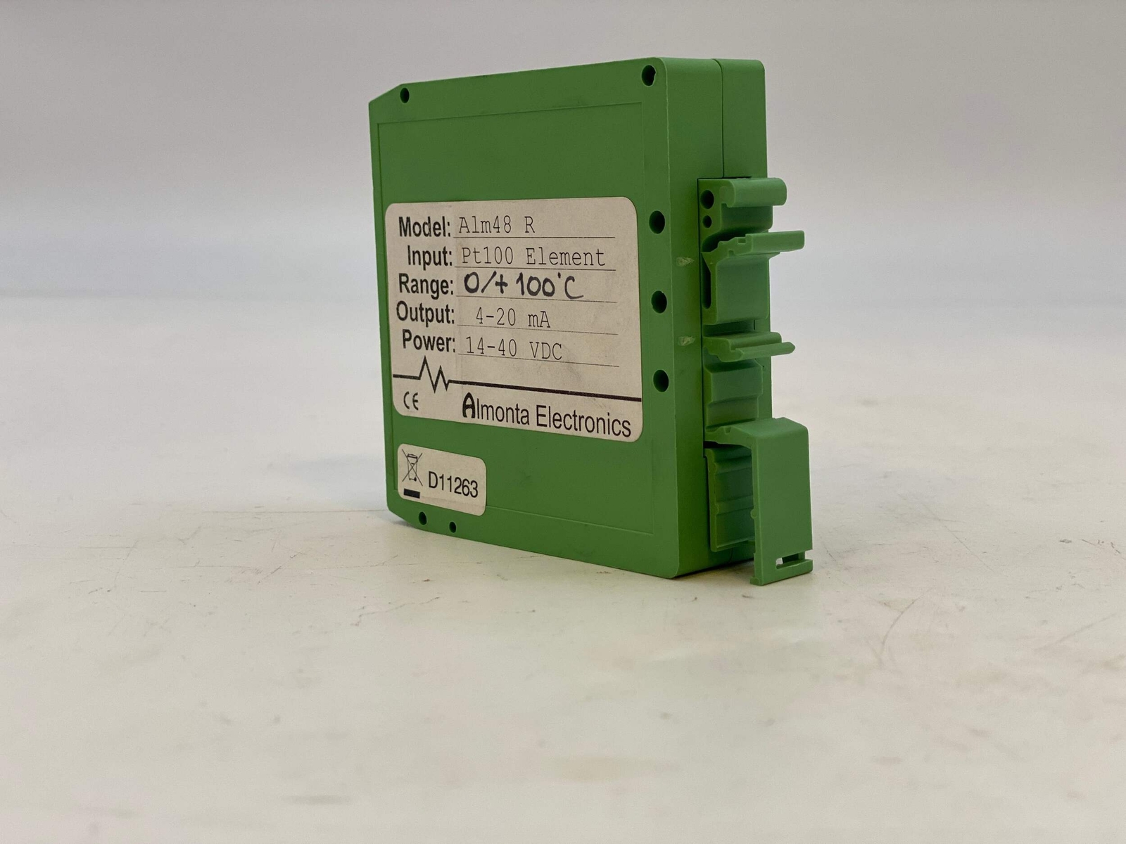 Almonata Electronics Alm48R Rail Mounting Temperature Transmitter (Used)