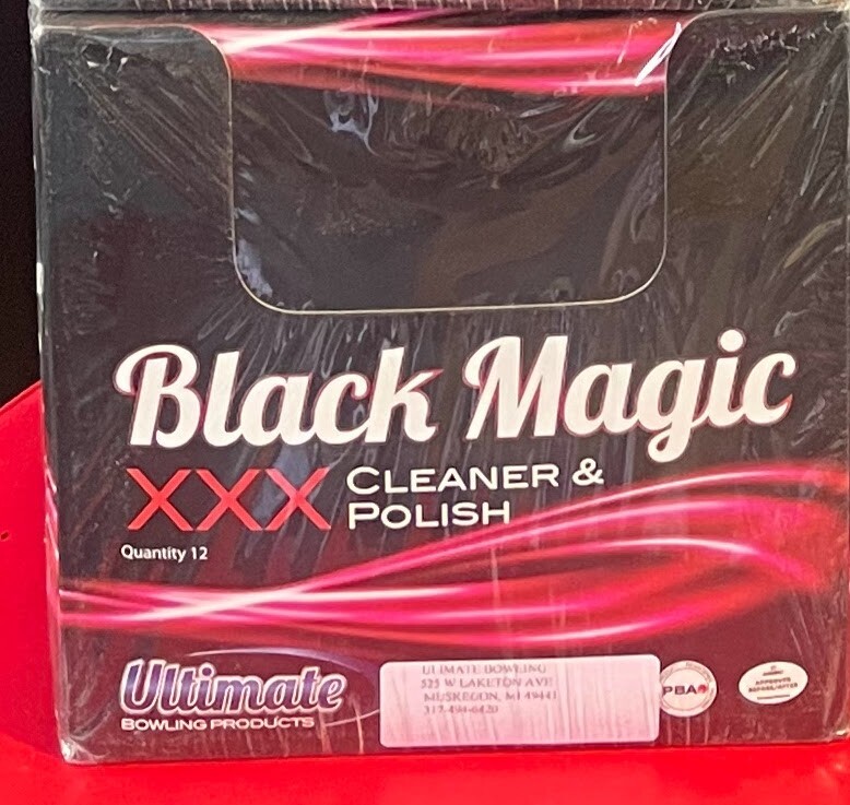 Ultimate Black Magic XXX Bowling Ball Cleaner and Polish 12 Count Case.
