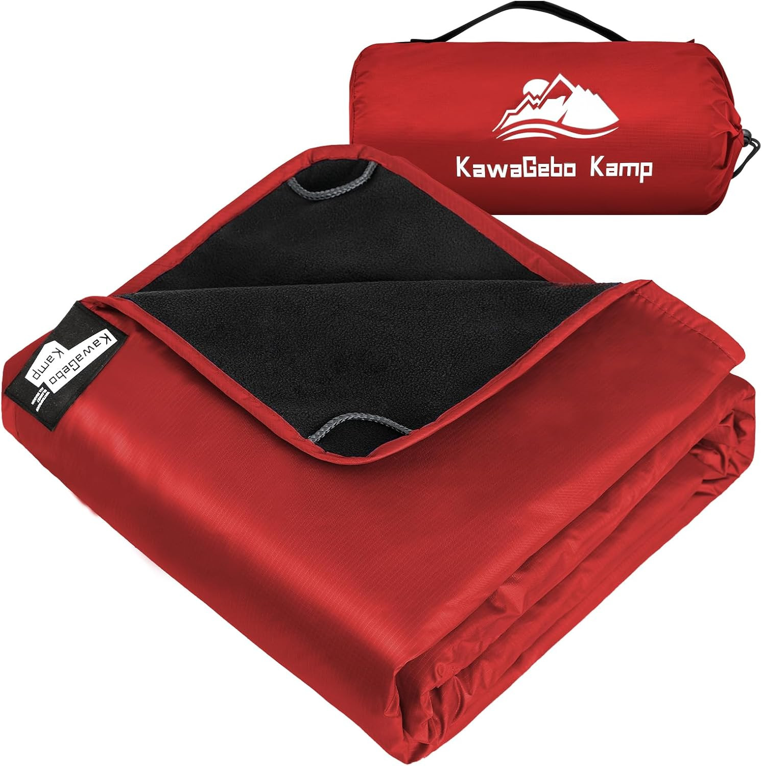 Fleece Waterproof Outdoor Blanket, Windproof Stadium Blanket for Camping