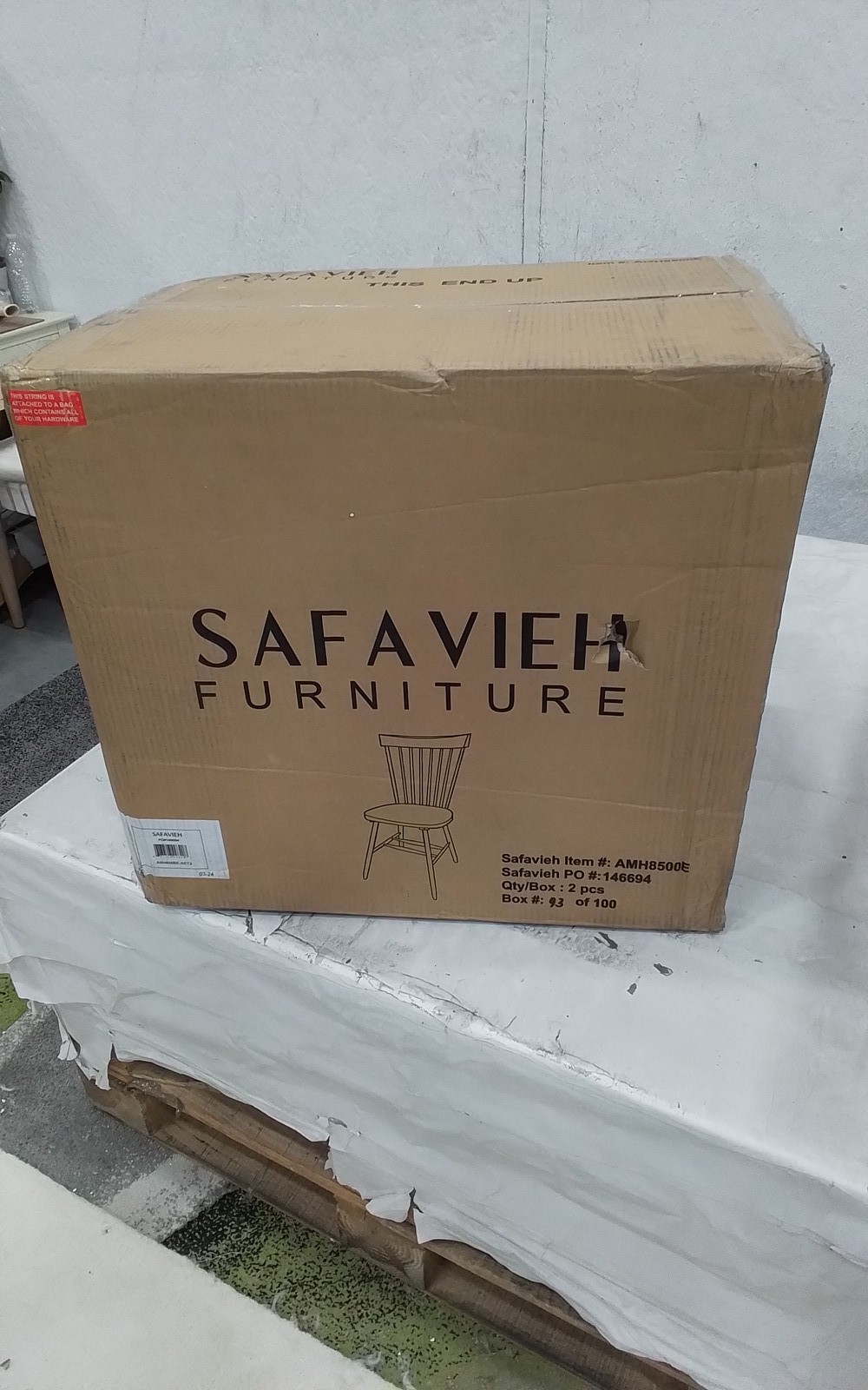 Safavieh PARKER SPINDEL SIDE CHAIR, Reduced Price 2172776994 AMH8500E