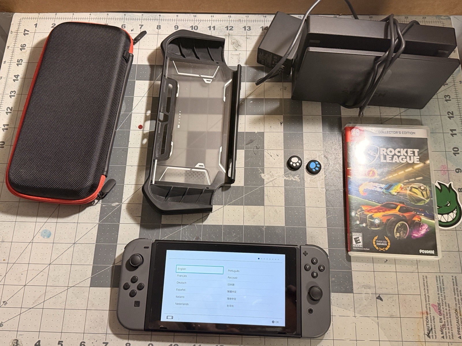 Nintendo Switch Console Bundle with Dock, Rocket League Game, Carrying Case