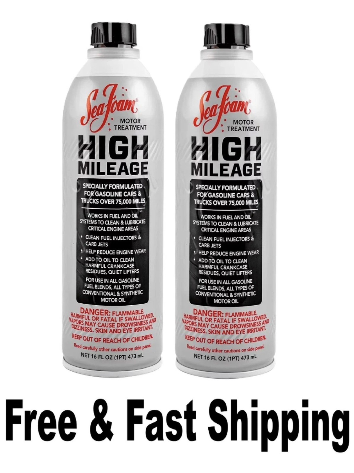 Sea Foam 16fl oz High Mileage Motor Treatment Spray Fuel Additive Engine Cleaner