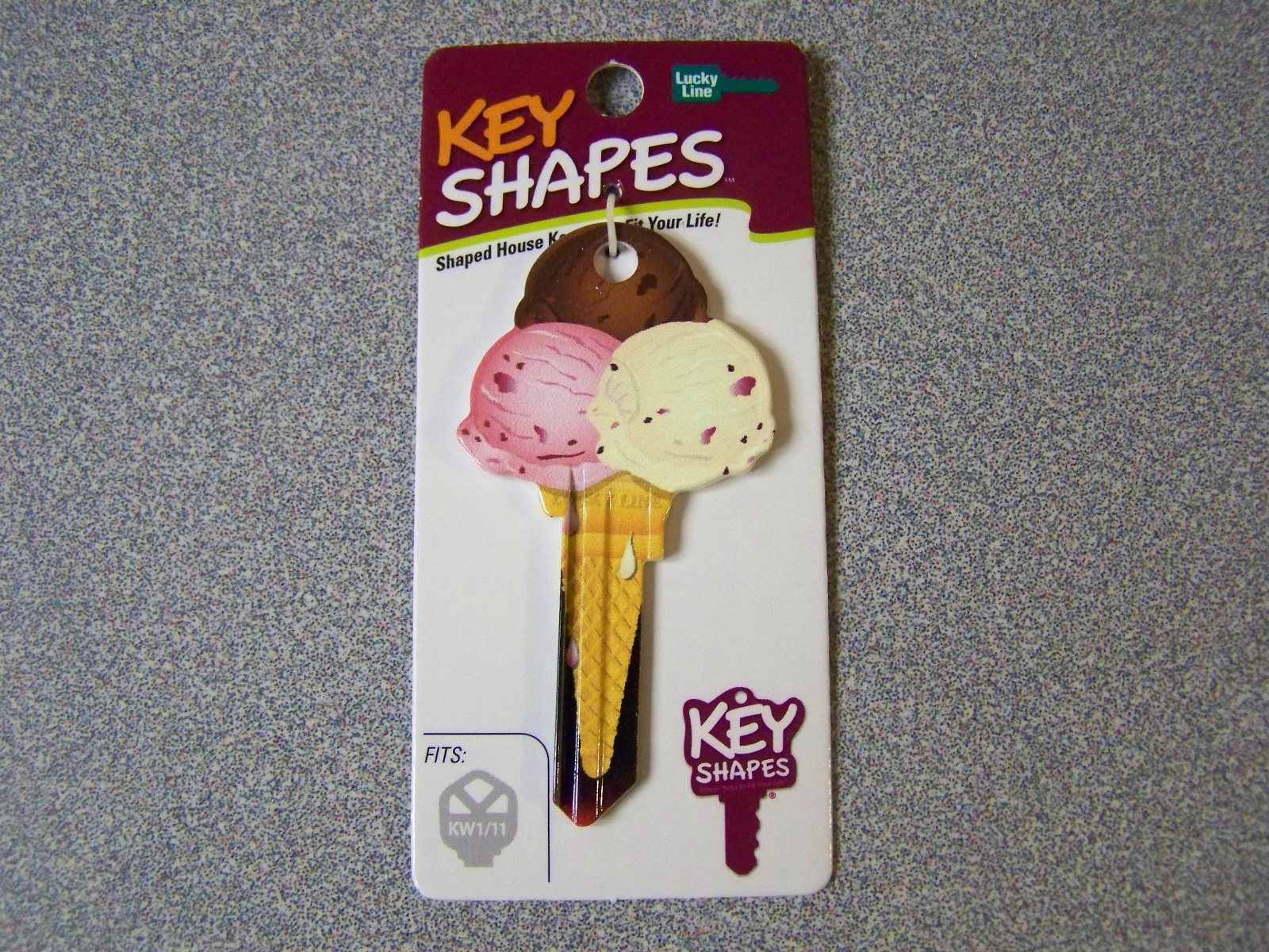 Ice Cream Kwikset house key blank.