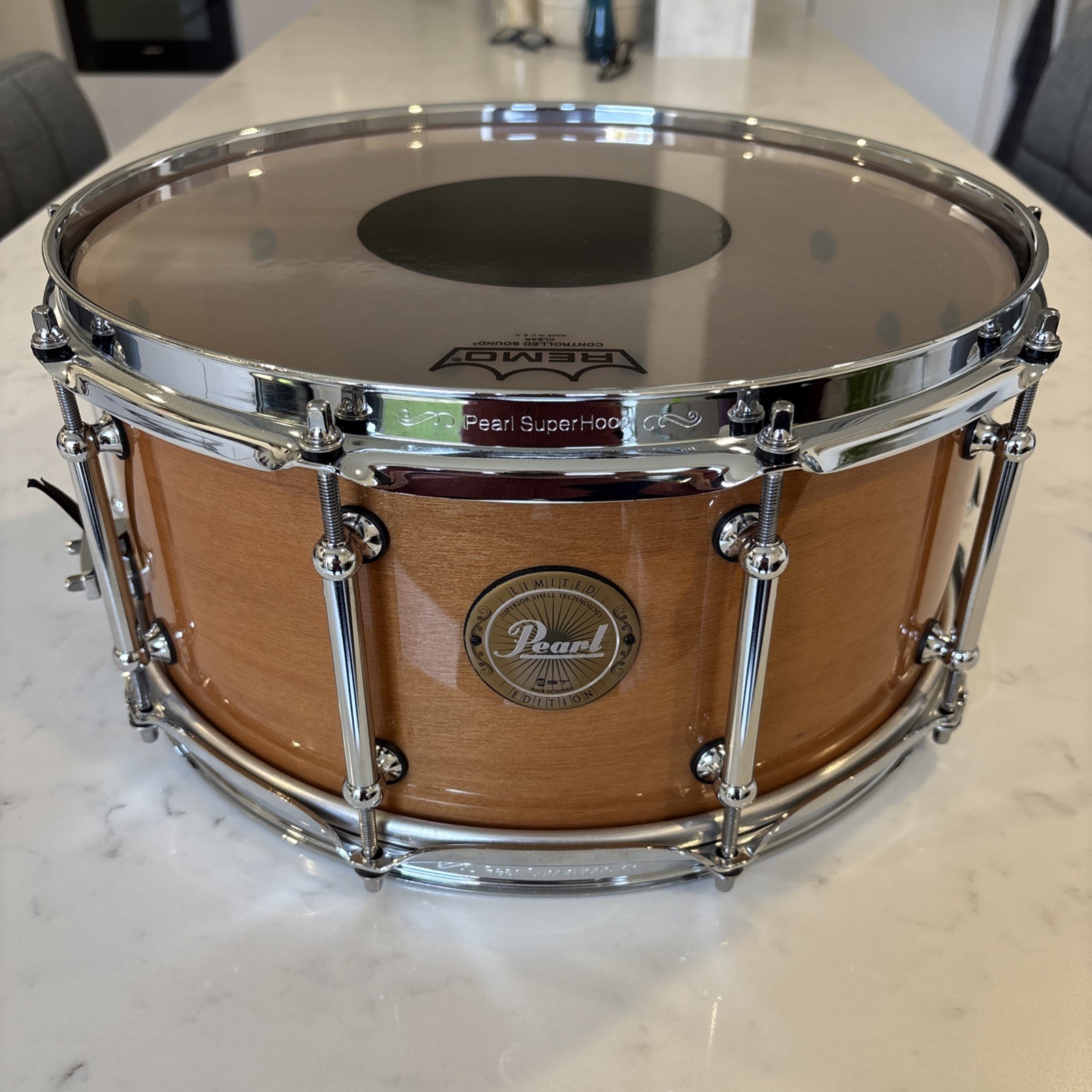 Pearl Kapur Limited Edition snare drum, 14x6.5, New PR soft case with tags[#298]