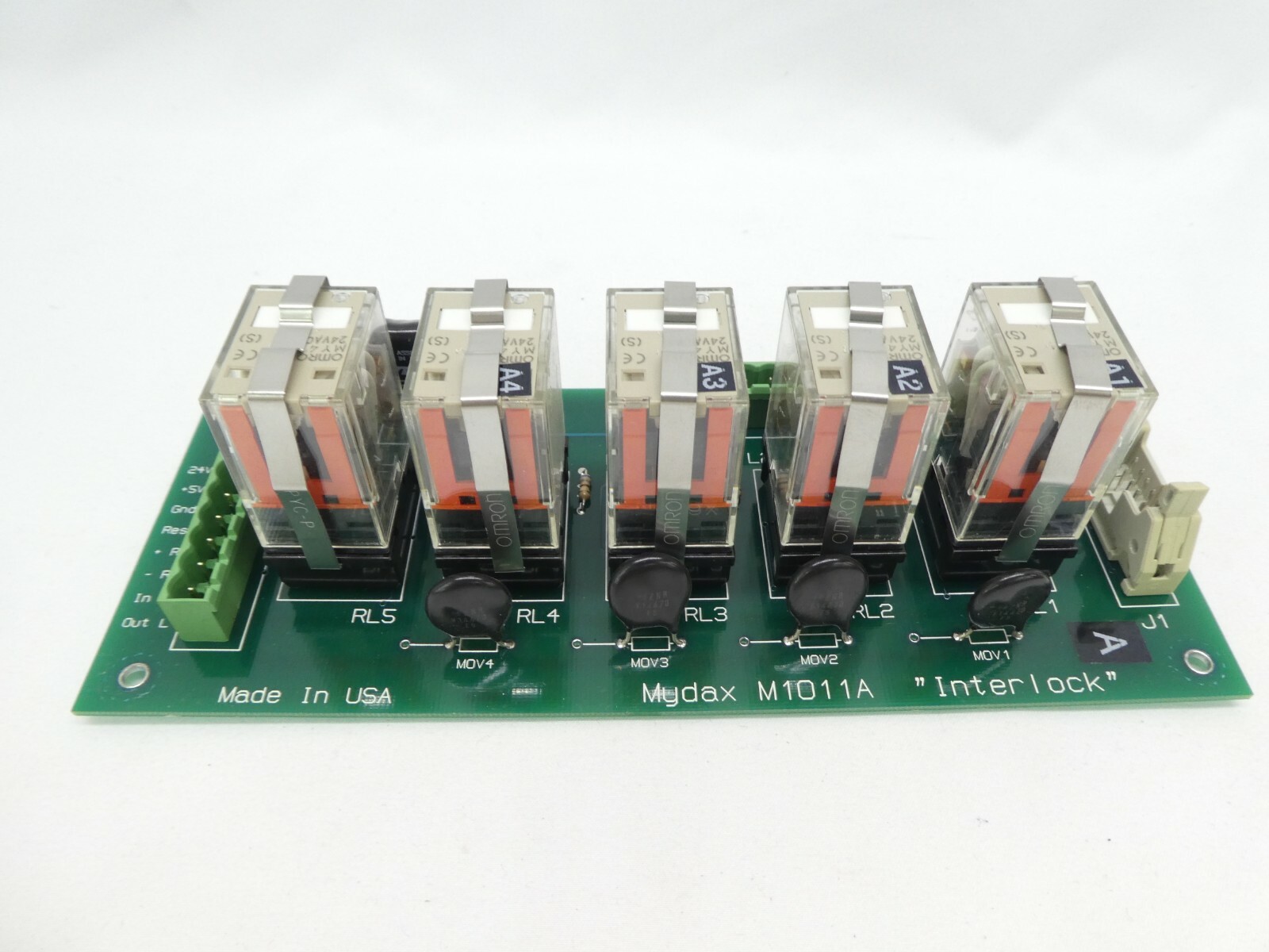 Mydax M1011A Interlock Input Board PCB "Interlock" Lot of 2 Working Surplus