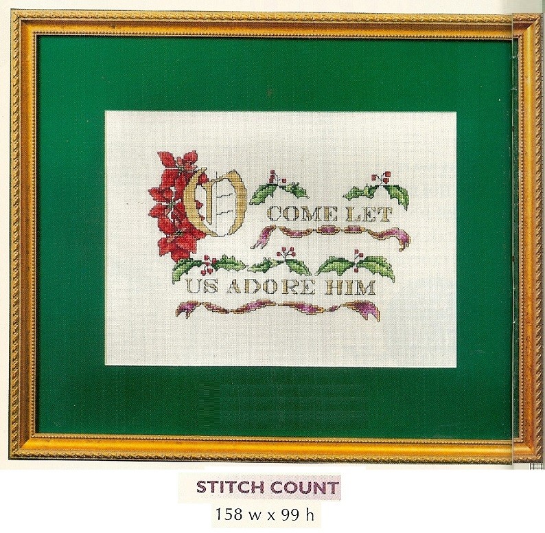 OH COME LET US ADORE HIM   - CROSS STITCH PATTERN ONLY  HM  ERYR