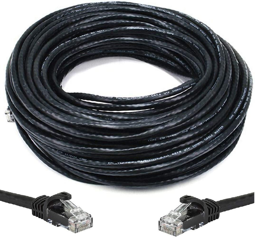 100' FT Oxygen-free Copper Heavy Duty CAT6 Waterproof Outdoor Direct Burial U...