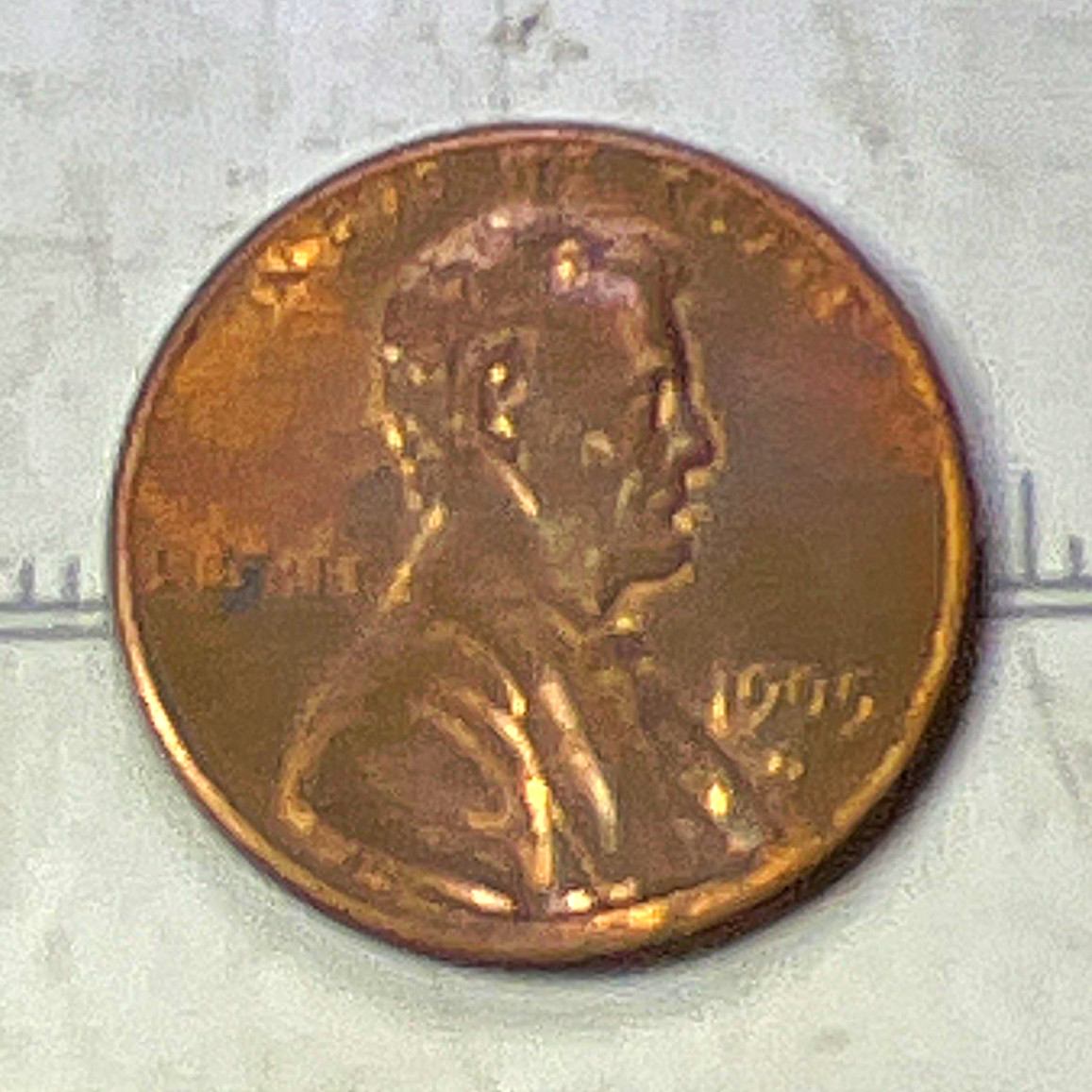 1995-D Philadelphia Lincoln Cent Close AM Error