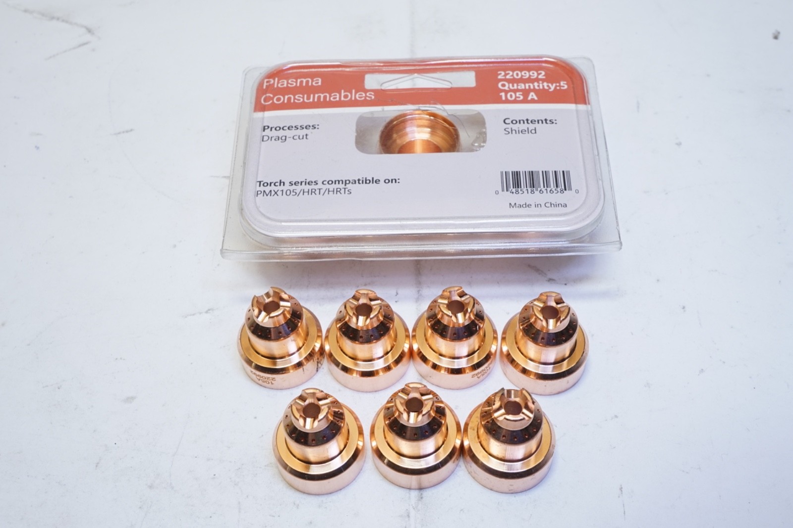 New Lot of 12 Plasma Consumables Plasma Cutter Shield 220992 Ships FREE