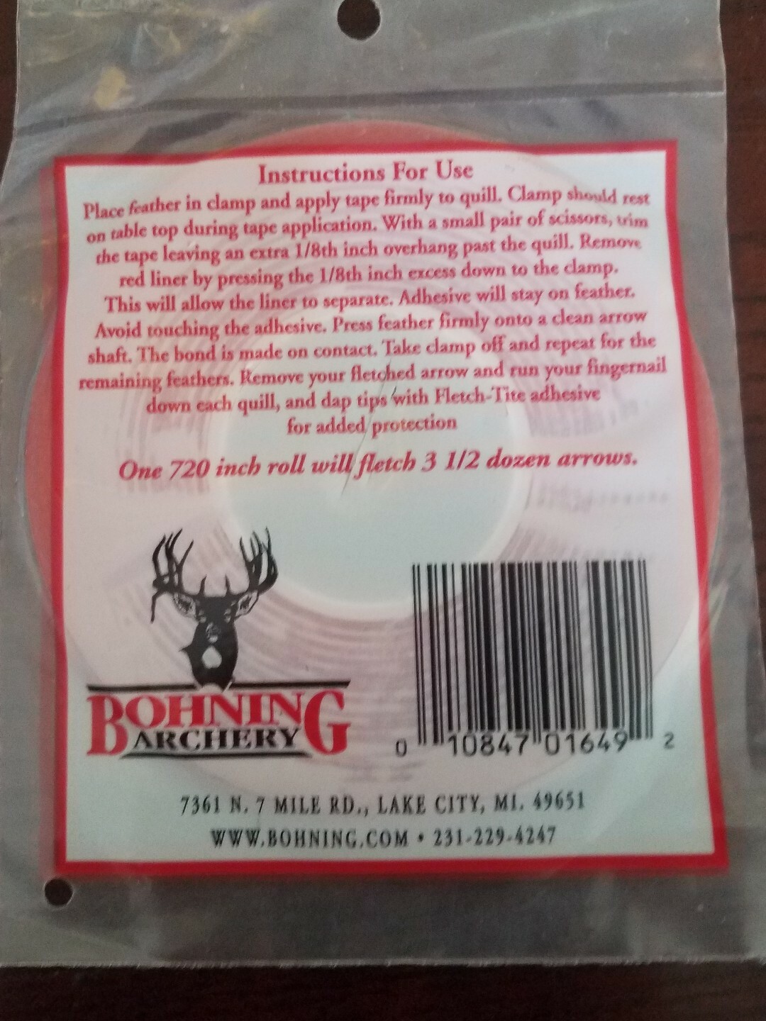 Bohning Archery Premium Feather Fletching Tape