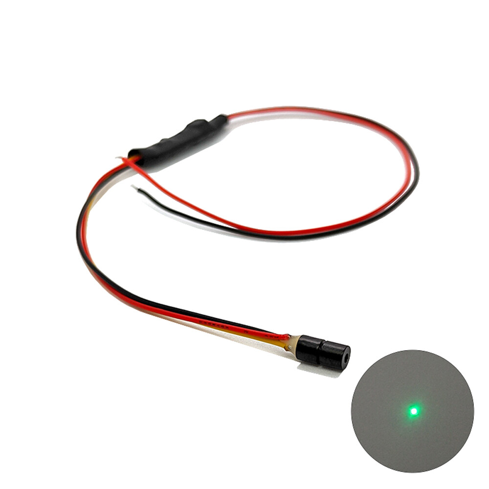520nm 0.5mW 1mW 5mW Φ4X8mm 9V-25V Green Dot Laser Module Laser Positioning Lamp