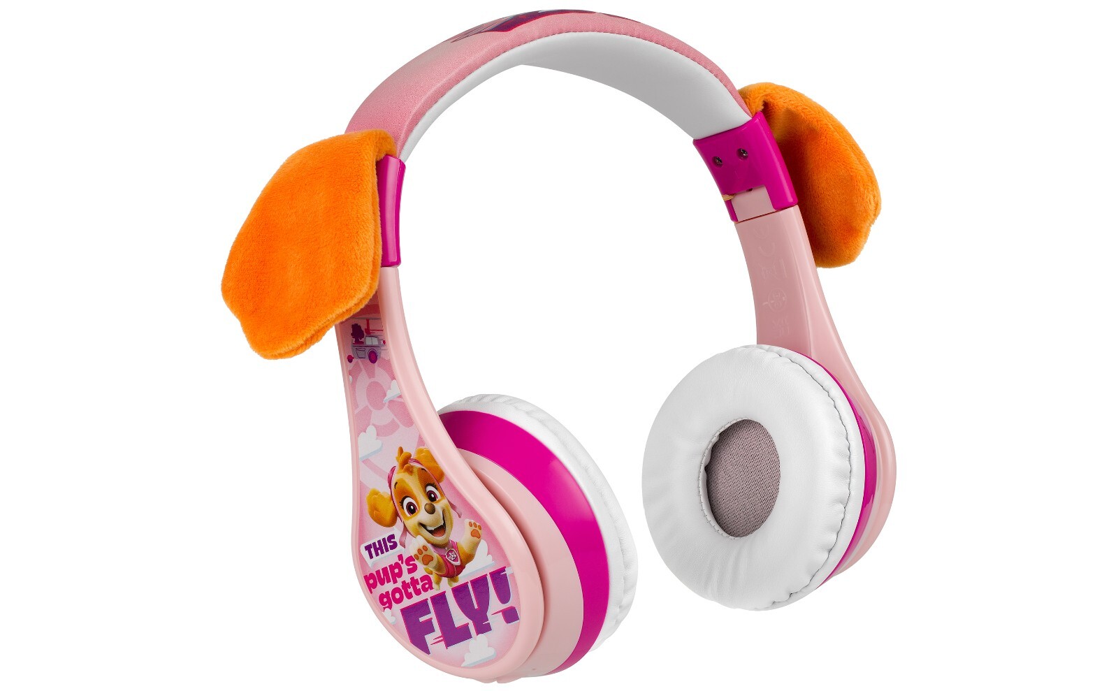eKids Paw Patrol Skye Bluetooth Headphones for Kids, Includes Aux Cord