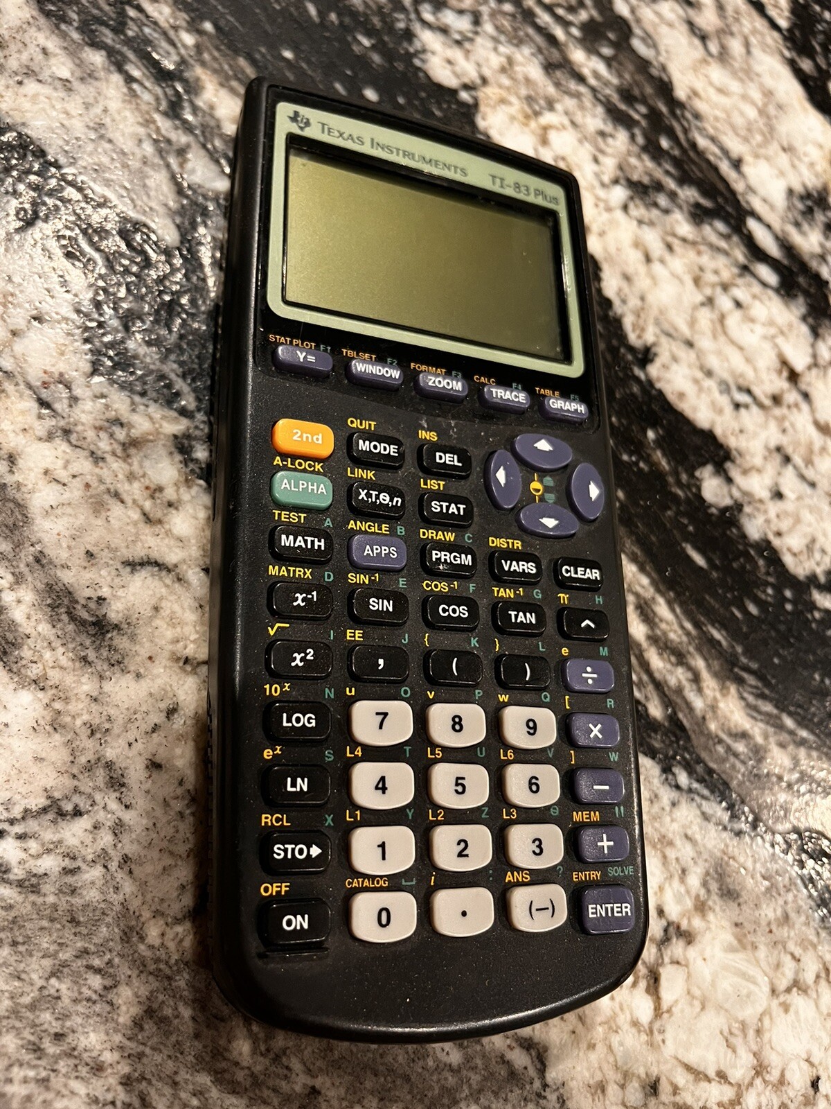 Texas Instruments TI-83 Plus Graphing Calculator  Tested & Working No Cover