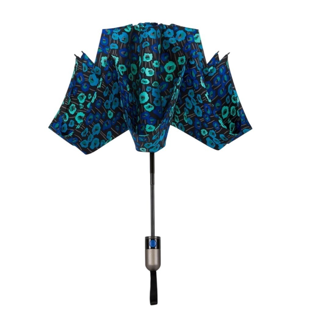 NWT ShedRain UnbelievaBrella Monet Reverse Closing Umbrella Automatic Open Close