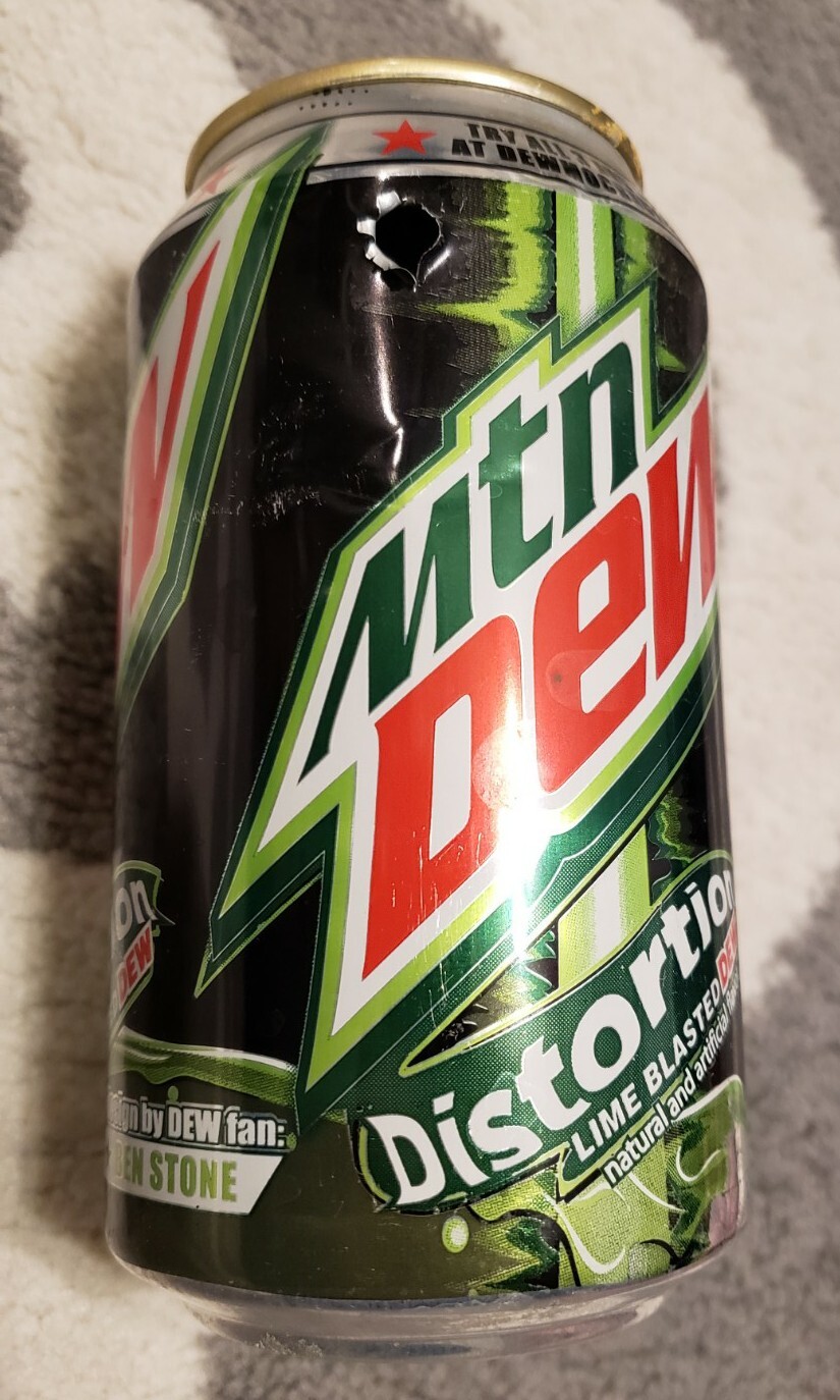 Mountain Dew 2010 Distortion Soda Dewmocracy Empty READ