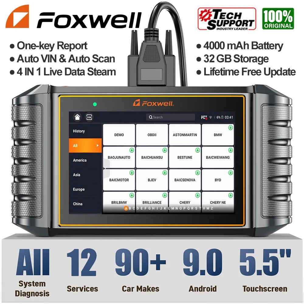 2026 Foxwell NT726 OBD2 Bidirectional Diagnostic Scanner Lifetime Free Update