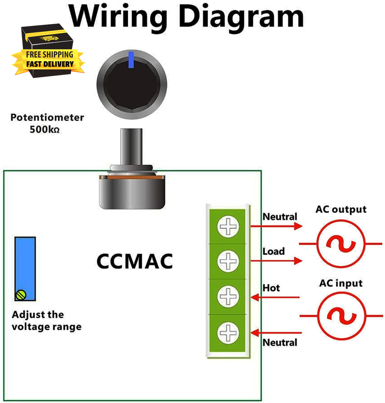 2000W PWM AC Motor Speed Control Module Dimmer Speed Regulator AC 50-220V 2000W(