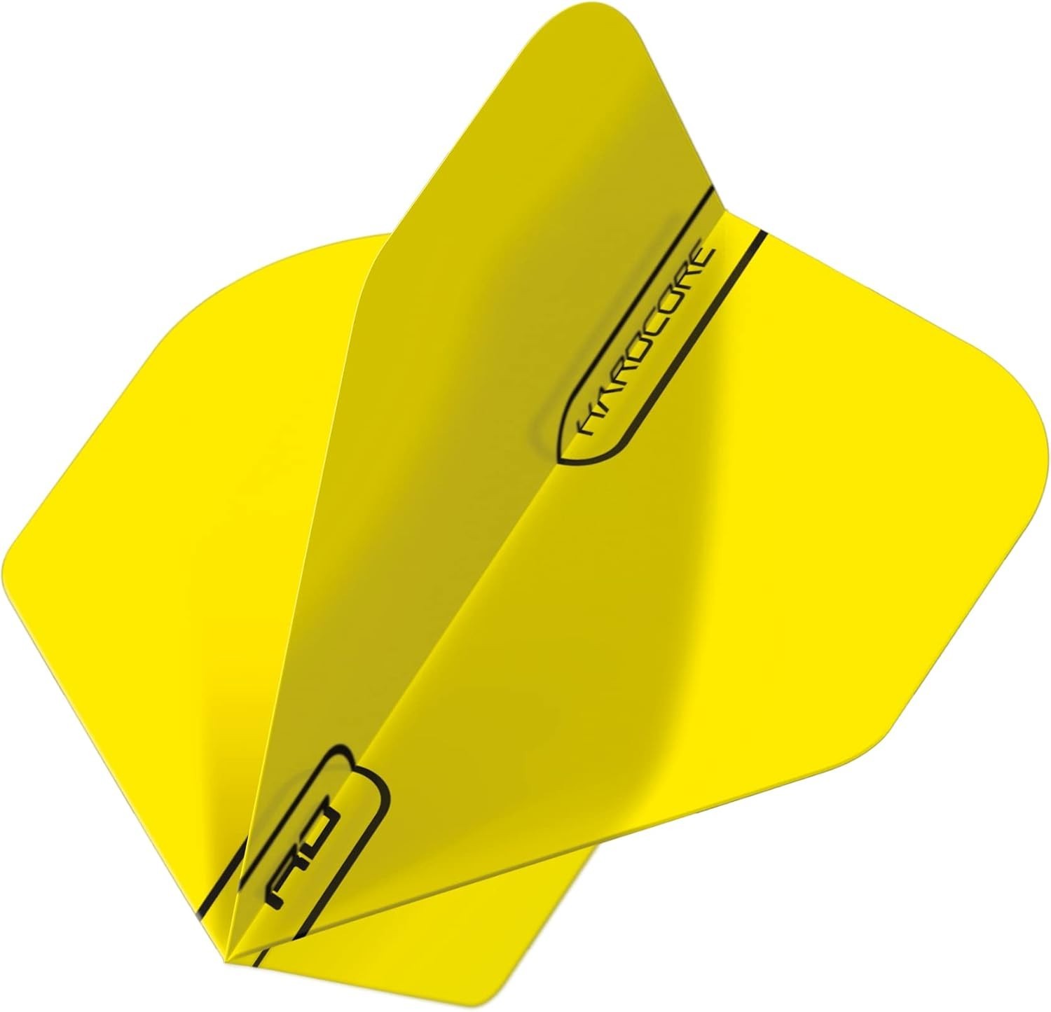 Hardcore Fluoro Yellow Extra Thick Standard Dart Flights - 5 Sets Per Pack 15...