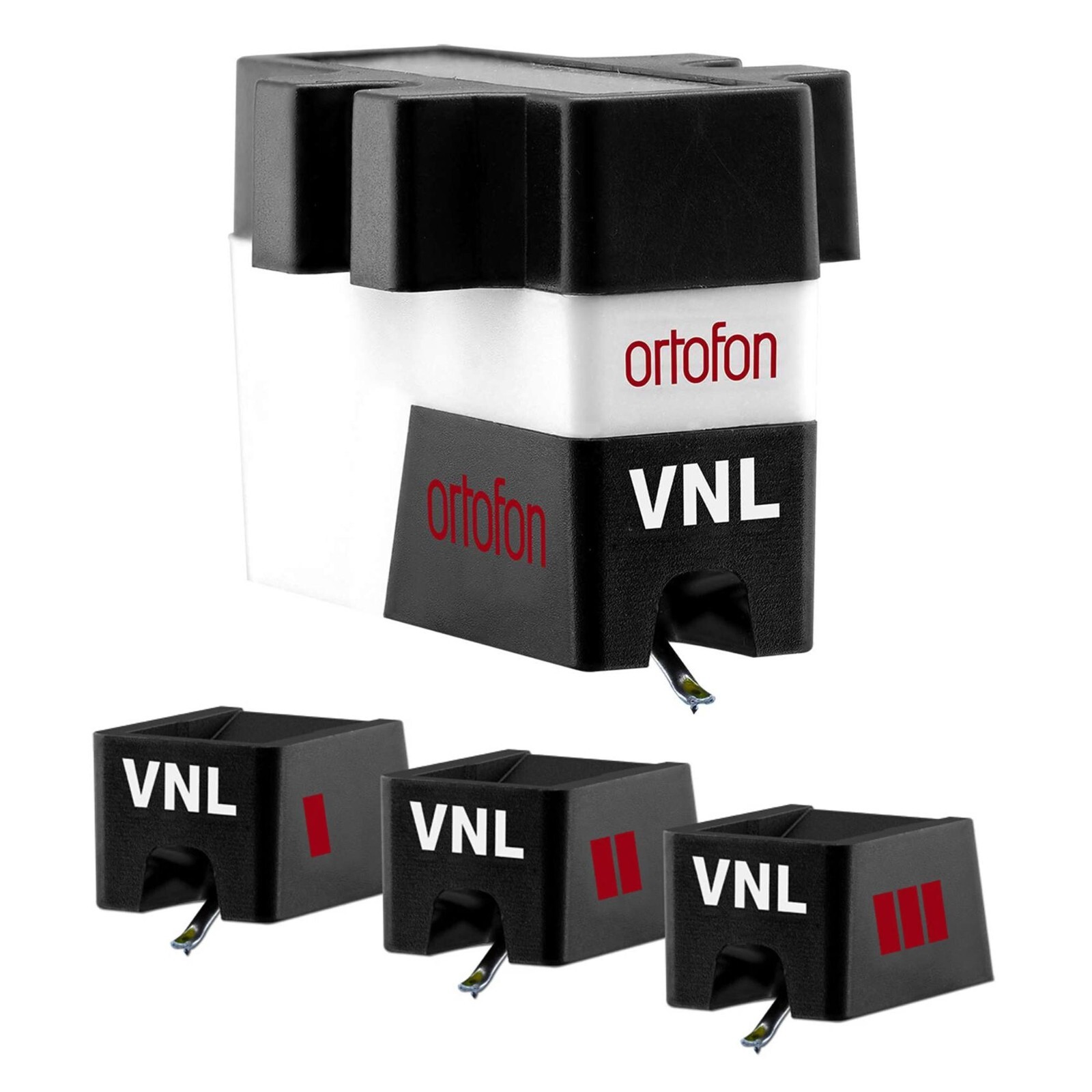 Ortofon VNL Cartridge & Stylus Triple Play Pack, Includes 3 Different Styli New!