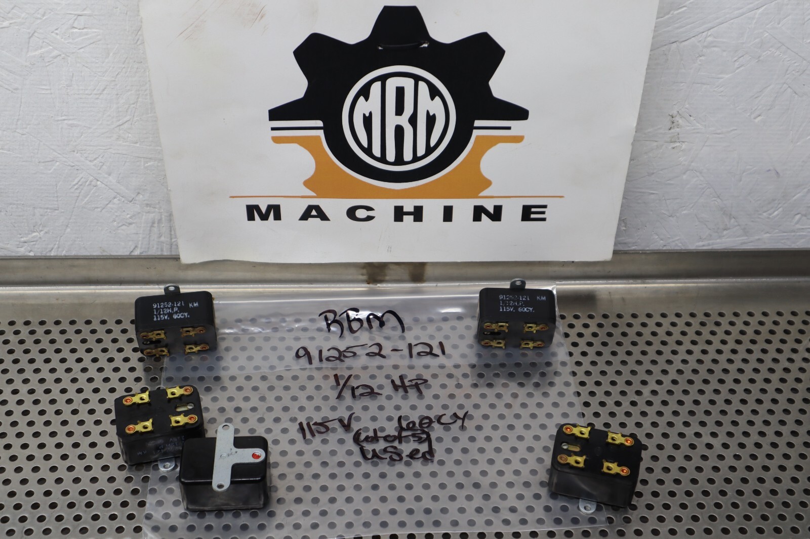 RBM 91252-121 Relays 1/12HP 115V 60Cy Used With Warranty (Lot of 5)