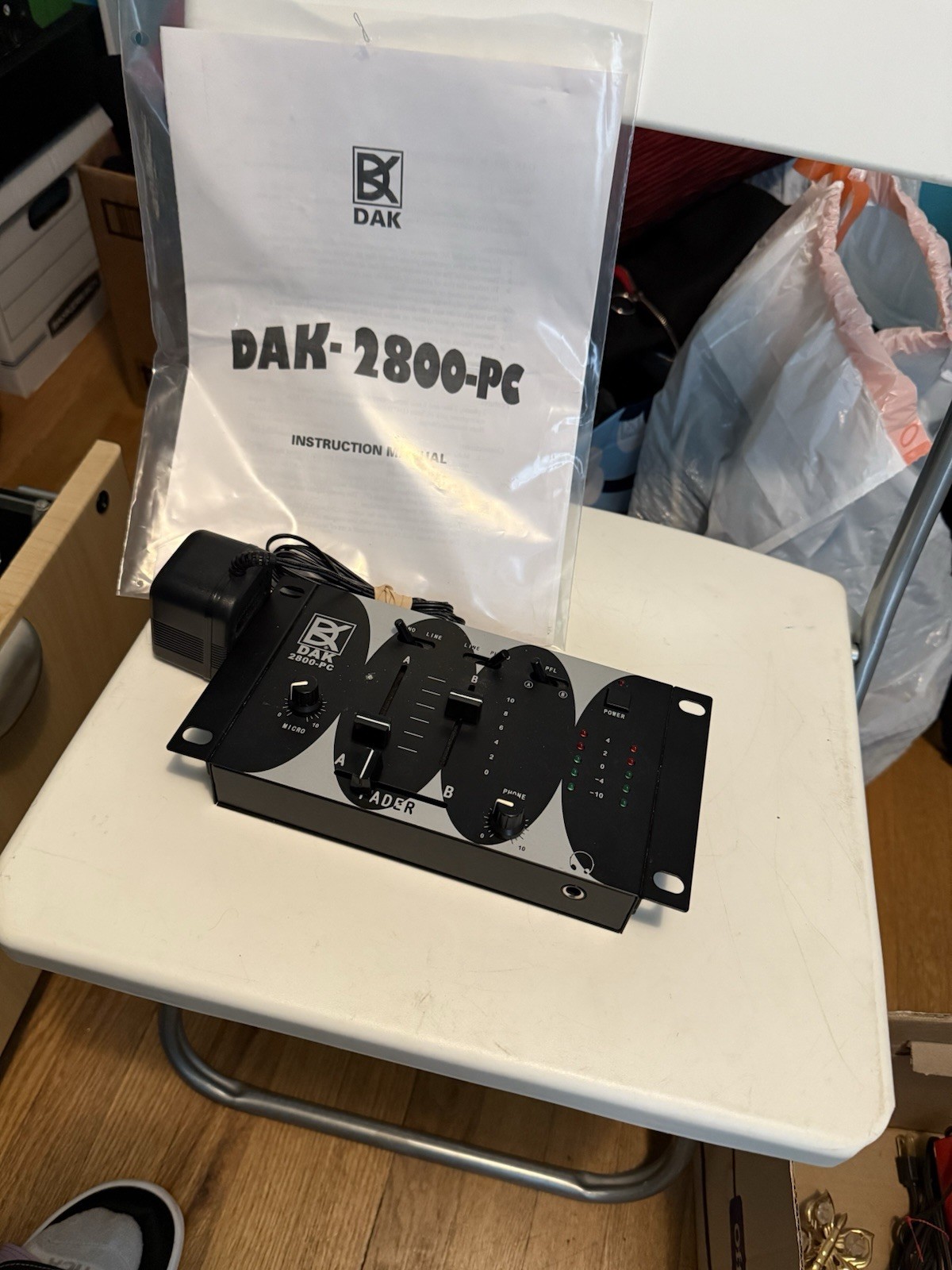 Dak 2800-PC Fader Pre-Amplifier Interface Mixer - Good Condition
