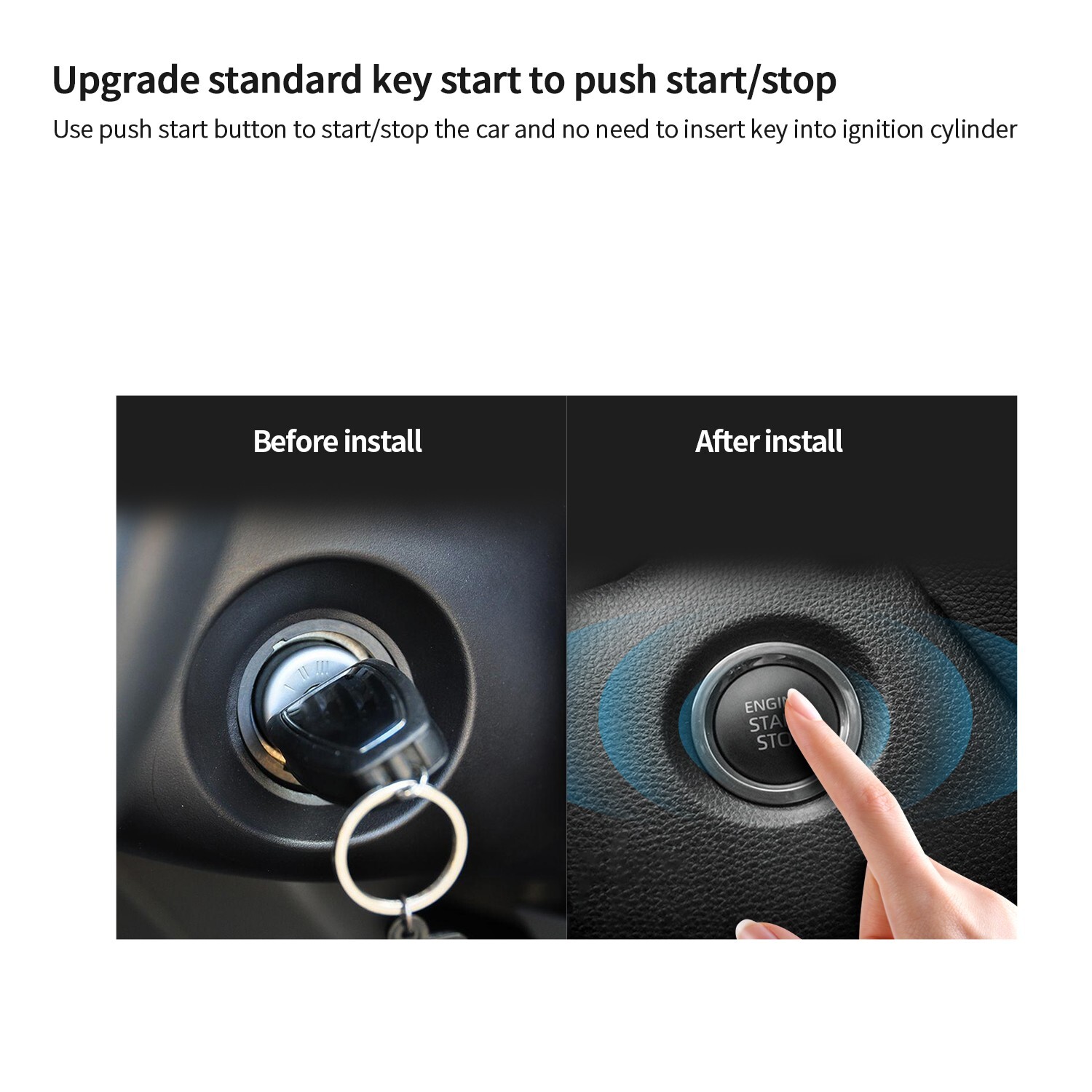 Easyguard PKE Car Alarm System Remote Start Proximity Unlock Ignition start