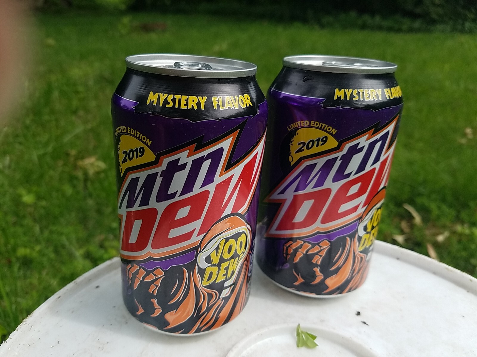 2 Sealed Mountain Dew Voodew 2019 Mystery Flavor Full 12oz Can Discontinued